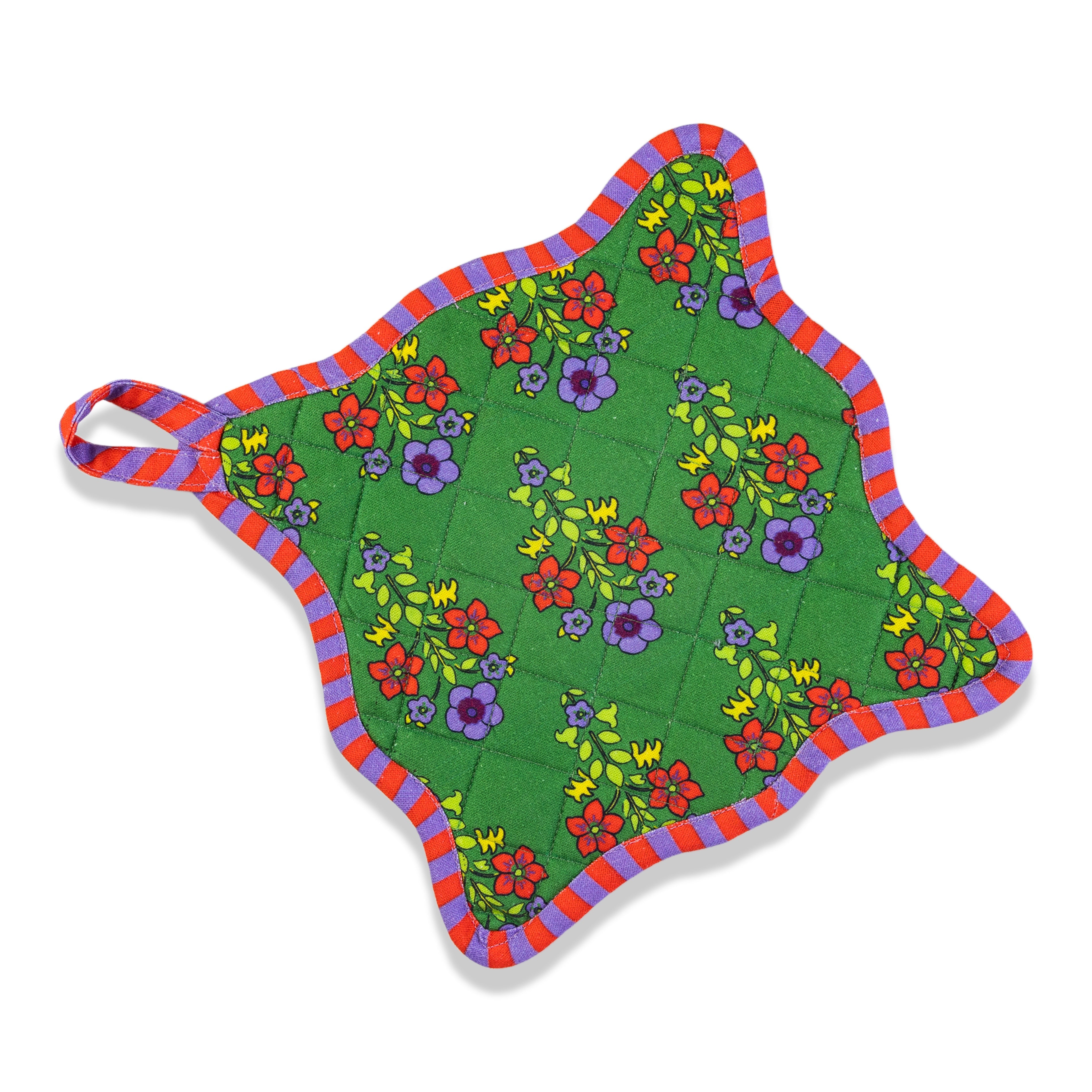 Green Pot Holder & Oven Mitt