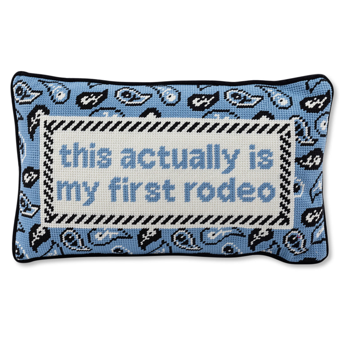 First Rodeo Needlepoint Pillow