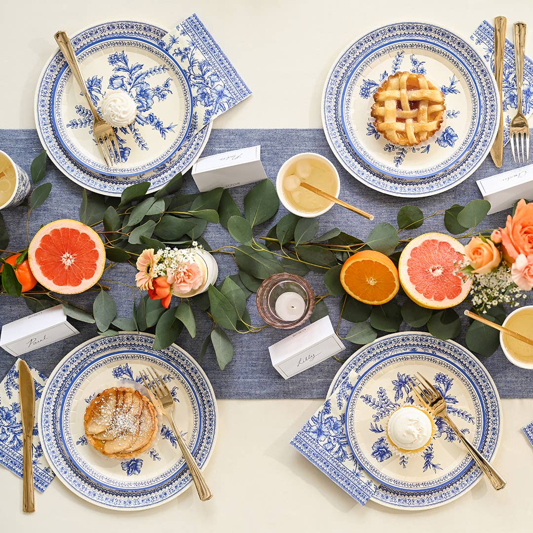 French Toile Paper Cocktail Napkins (25 per Pack)