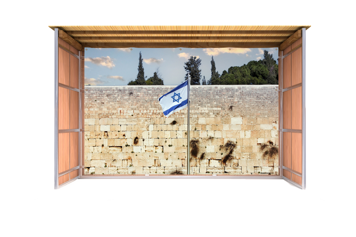 Kosel Flag Sukkah Mural