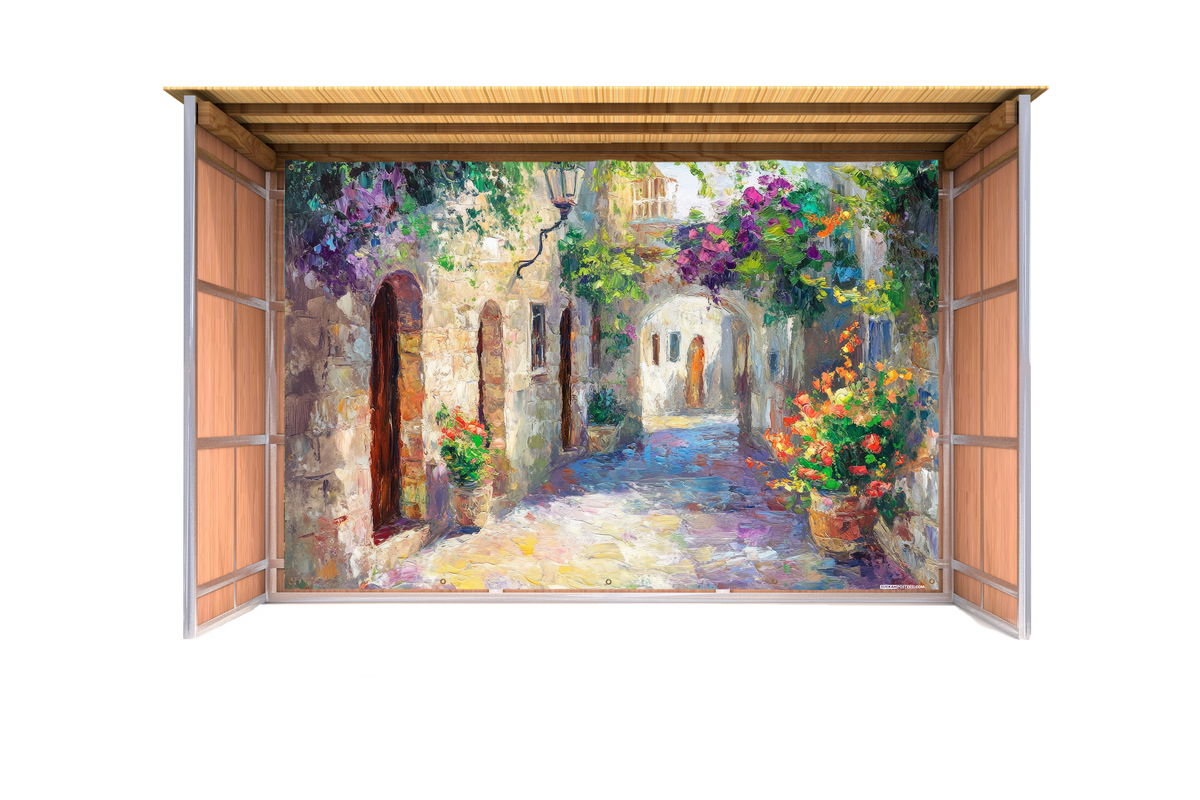 Painted Alley Sukkah Mural