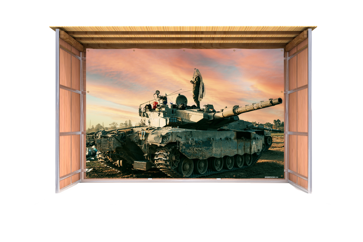 IDF Prayer Sukkah Mural