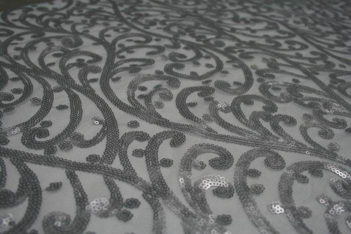 ANDORRA Mesh Sequin Fabric, 52 Inch. in Width