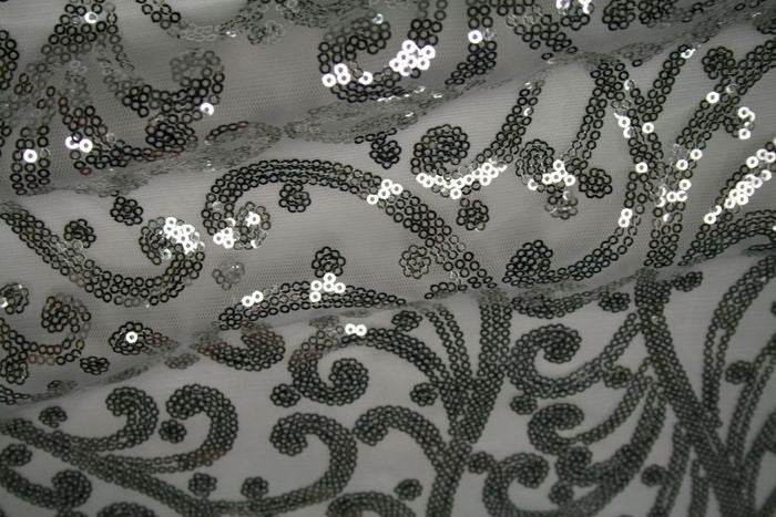 ANDORRA Mesh Sequin Fabric, 52 Inch. in Width