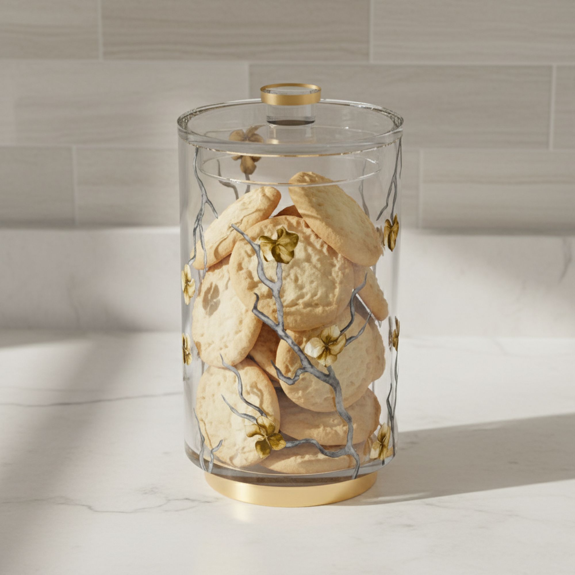 Golden Branch Cookie Jar