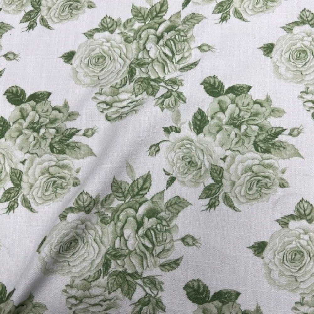 Celadon Derby Floral Digital Print - Custom Tablecloths