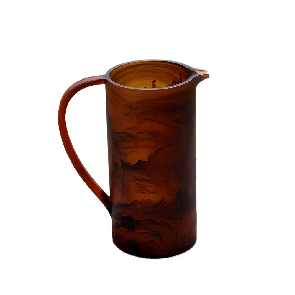 Resin Espresso Mist Swirl Pitcher