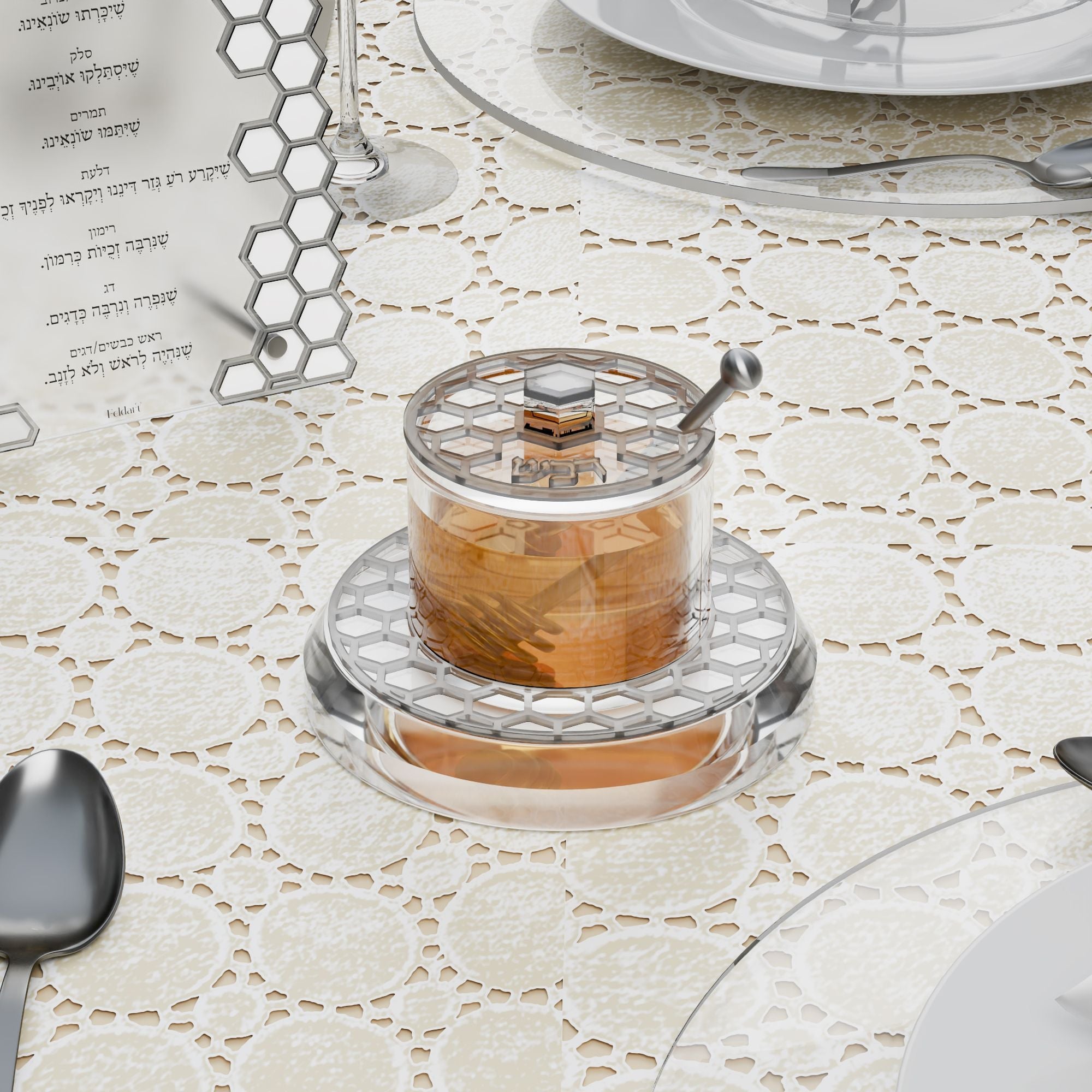 Honeycomb Honey Dish v.2