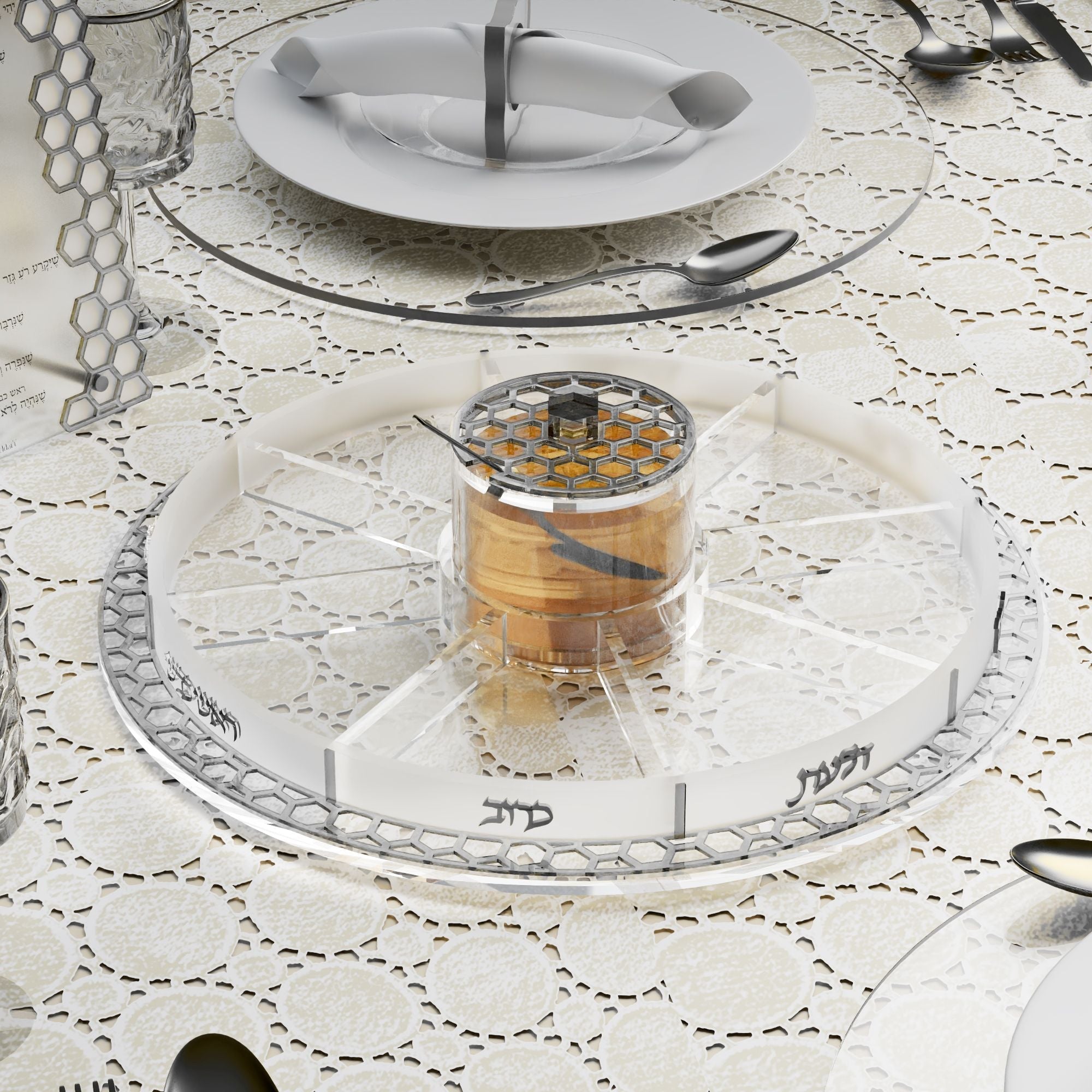 Swivel Honeycomb Simanim Tray