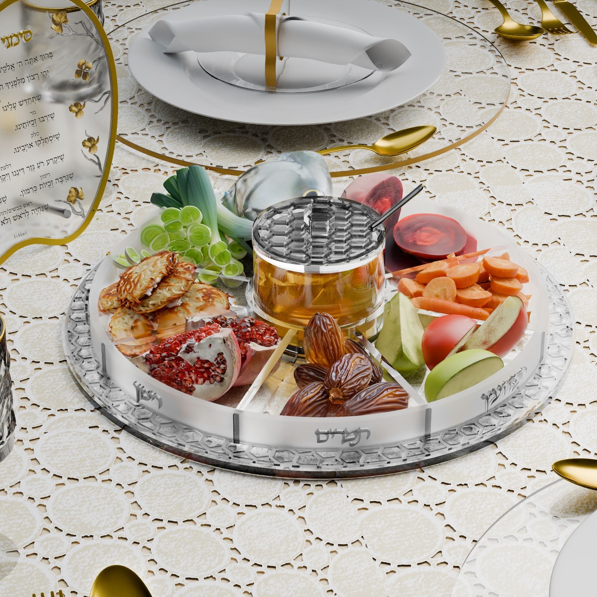 Swivel Honeycomb Simanim Tray