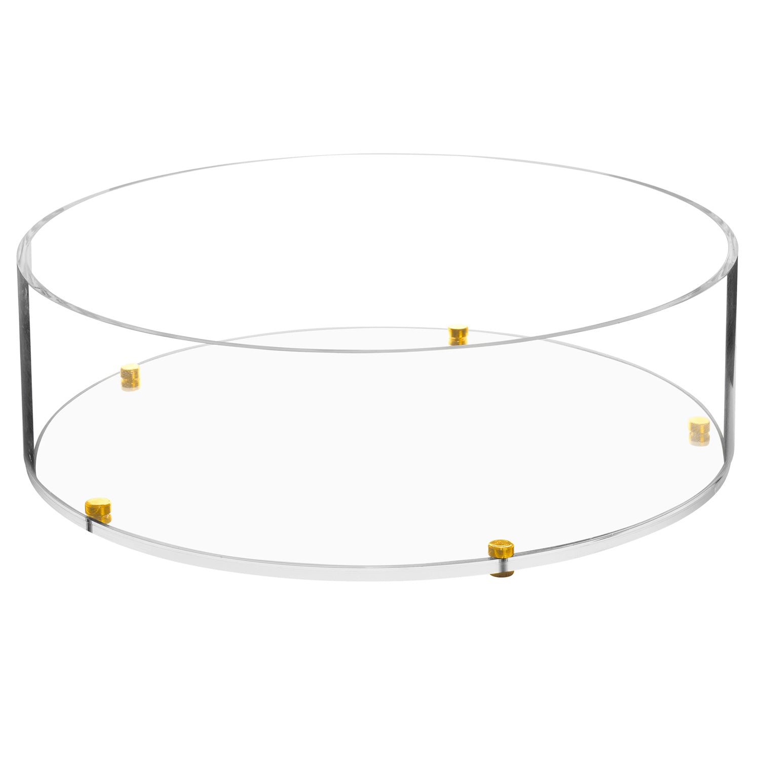 Lucite Matzah Box with Leatherette Cover