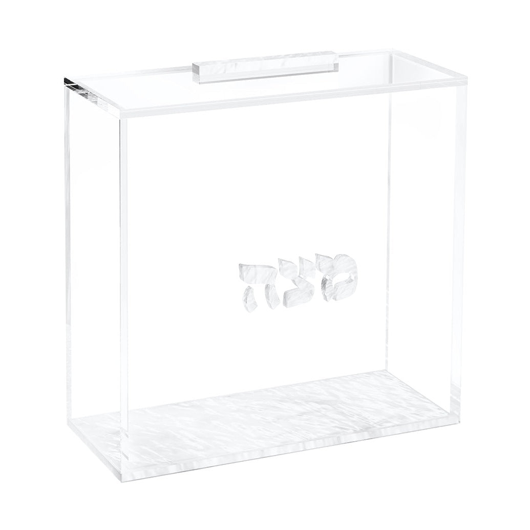 Matzah Box - White Pearl