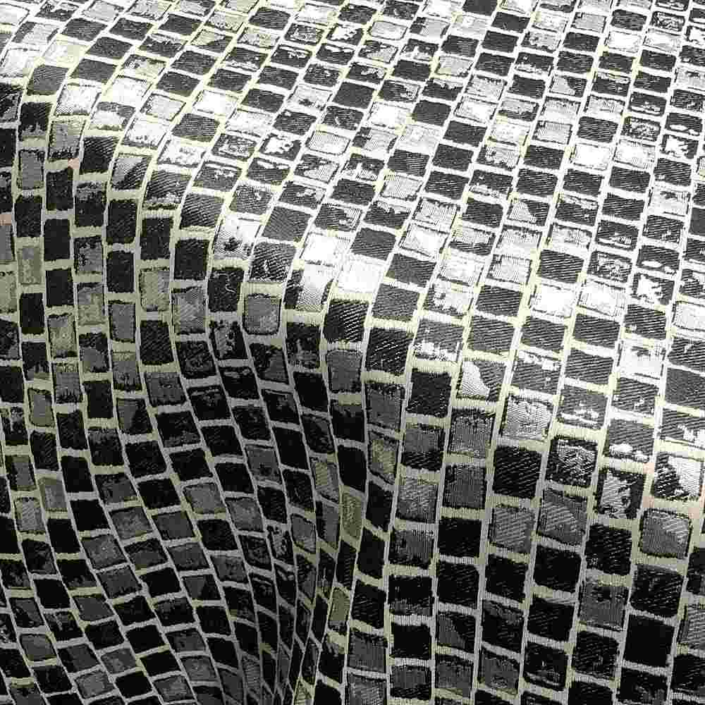 Onyx PATIO Jacquard Print Metallic - Custom Tablecloths