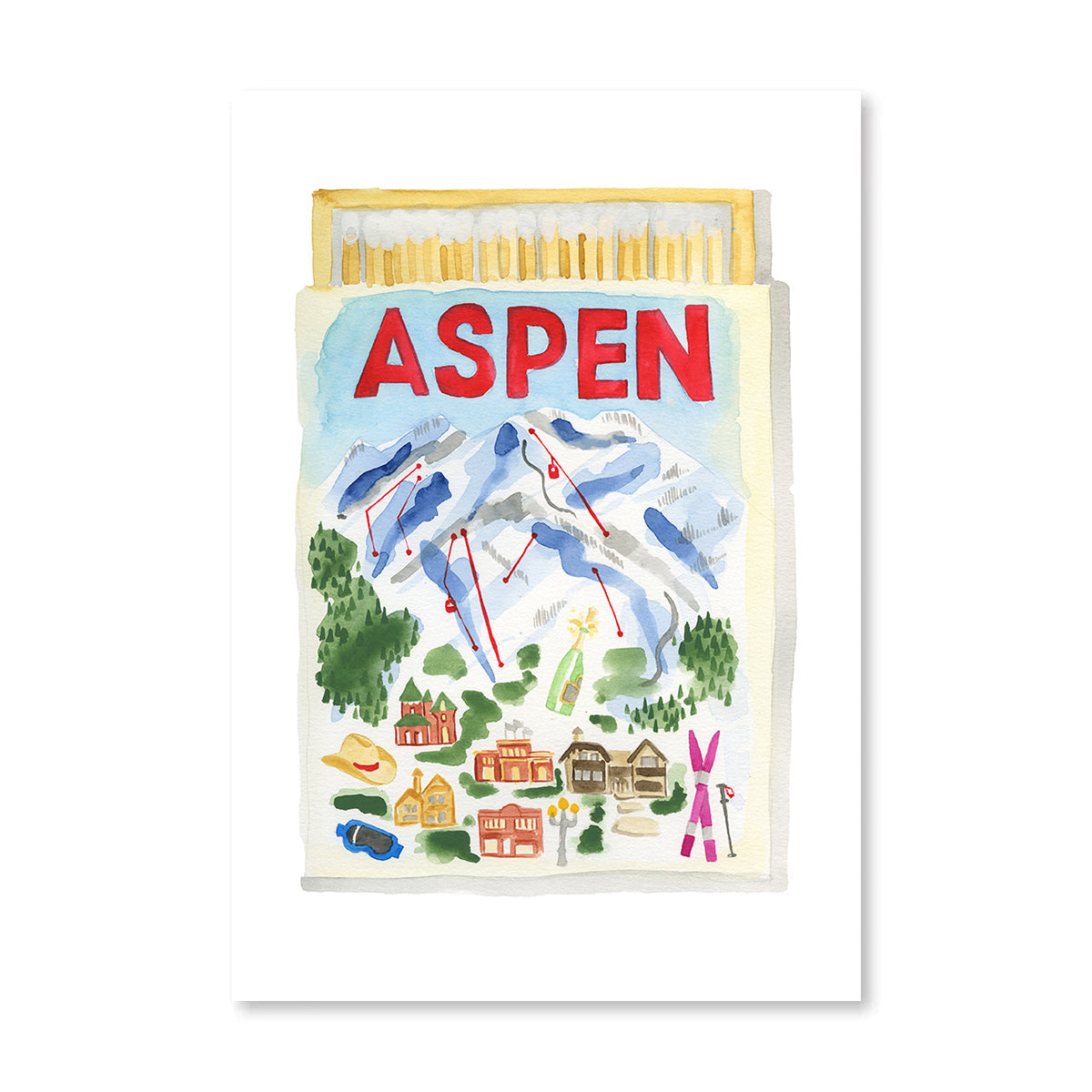 Aspen Matchbook Art Print