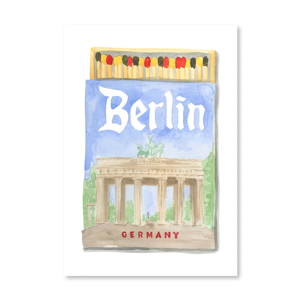 Berlin Matchbook Art Print