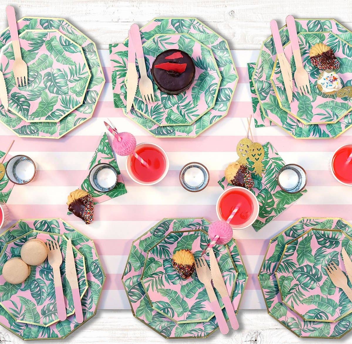 Palm Leaves Paper Cocktail Napkins (25 per Pack)