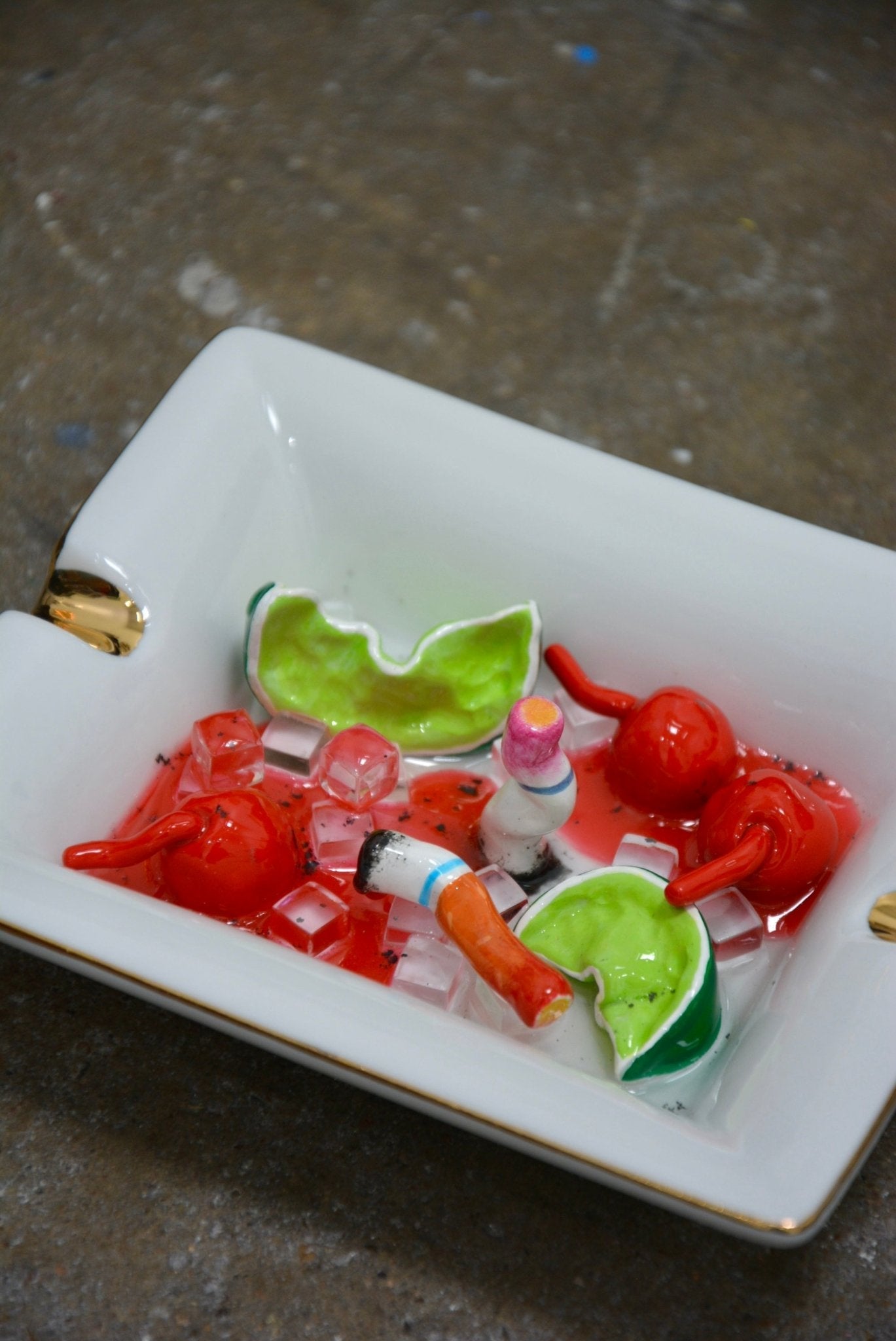 DRIVE-IN CHERRY LIMEADE ASHTRAY