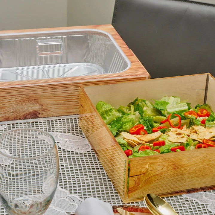 9x13 pan holder-wood look