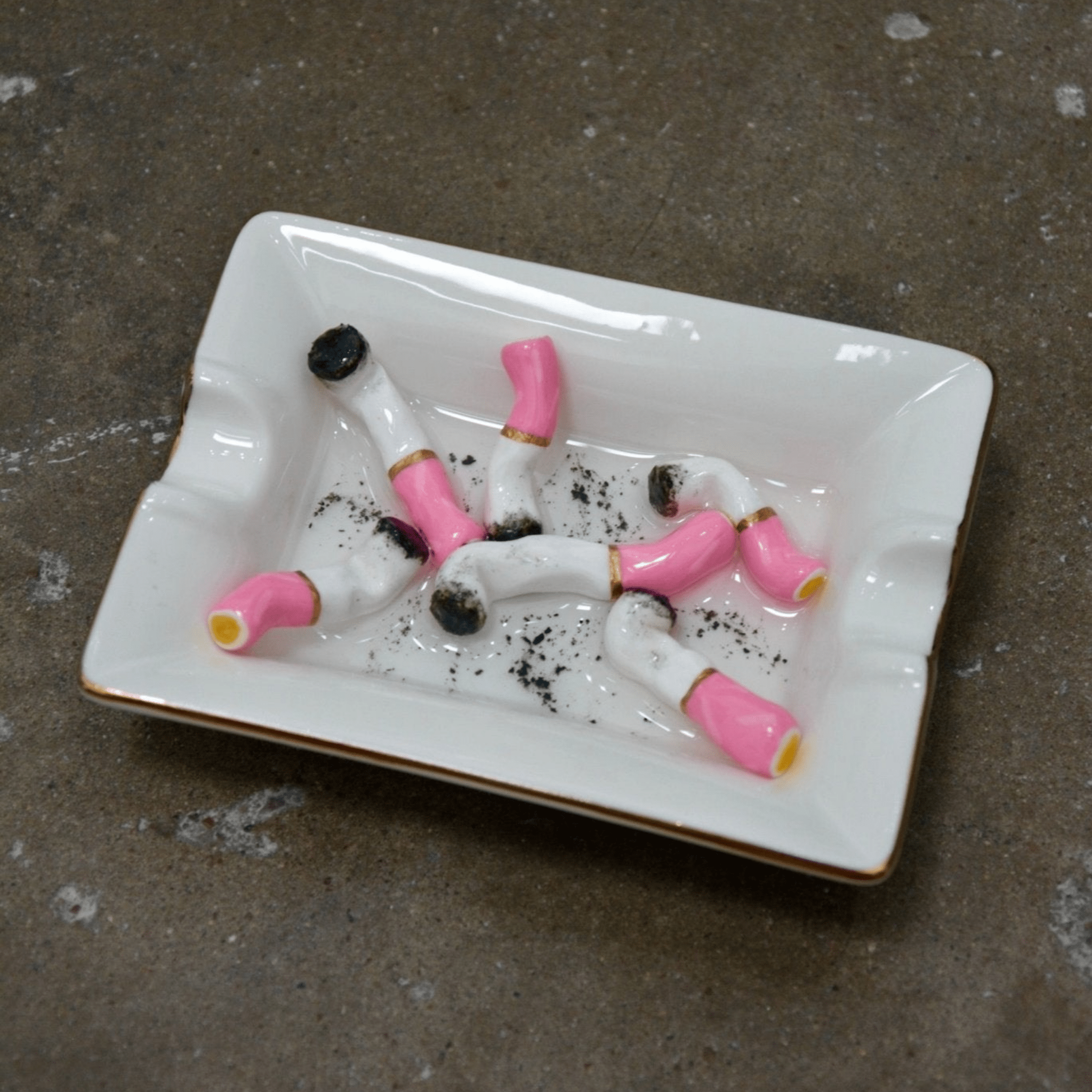 PINK PUFFS ASHTRAY