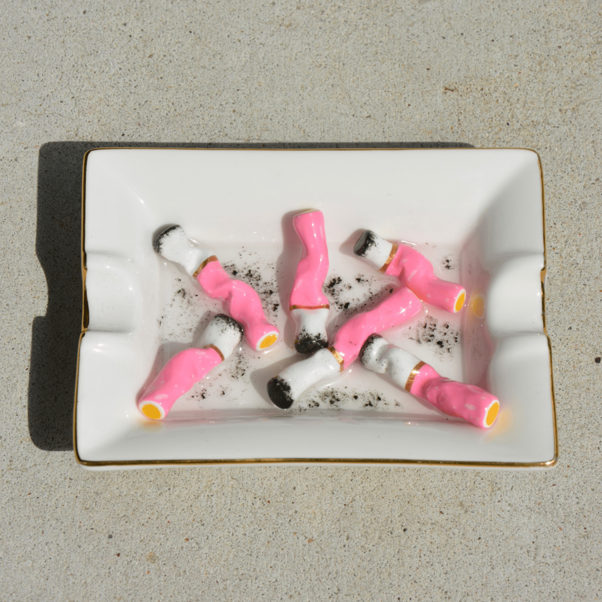 PINK PUFFS ASHTRAY