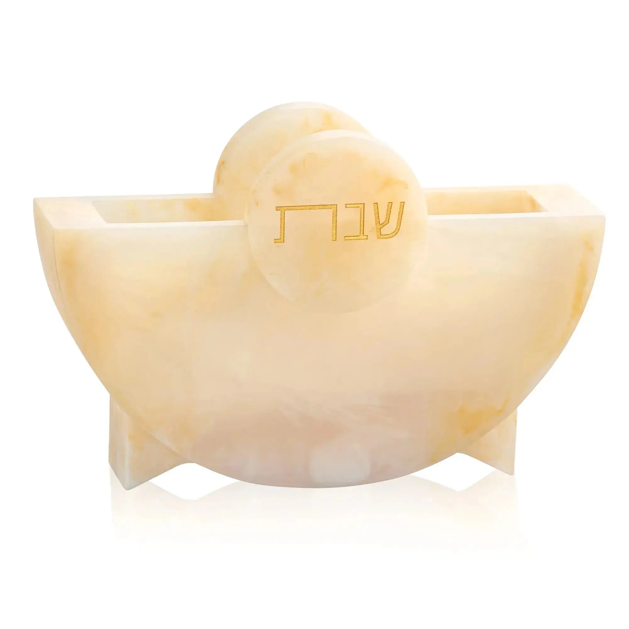Round Shabbos Resin Napkin Holder
