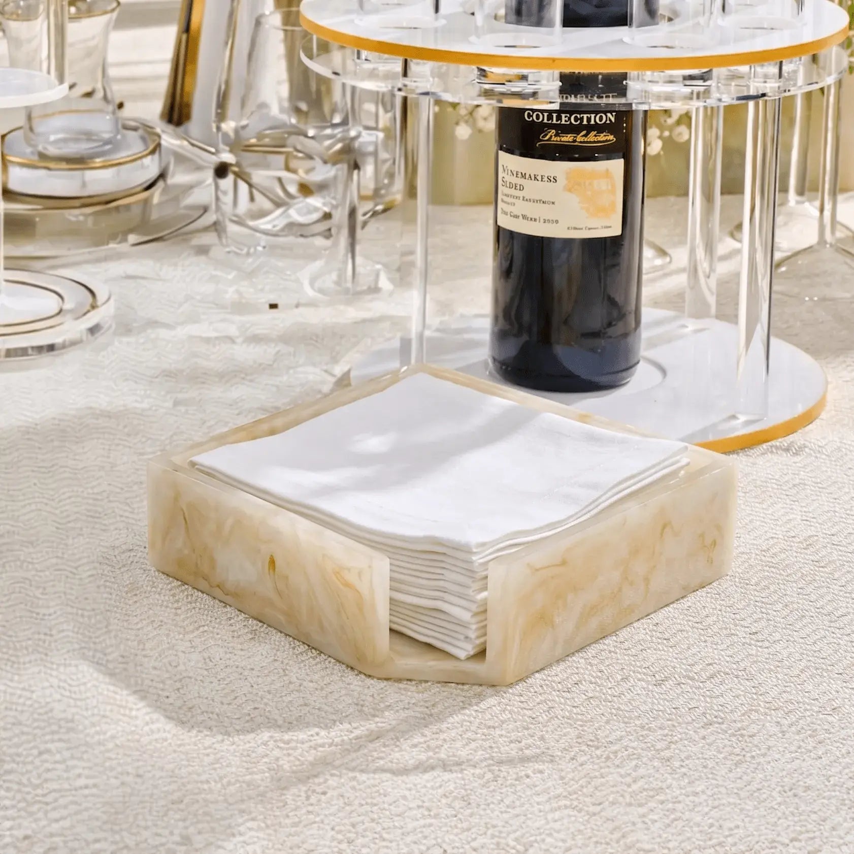 Square Resin Napkin Holder