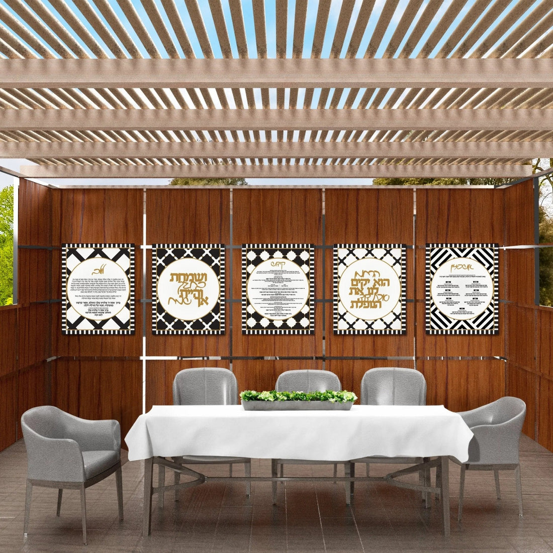 Onyx Sukkah Decorations