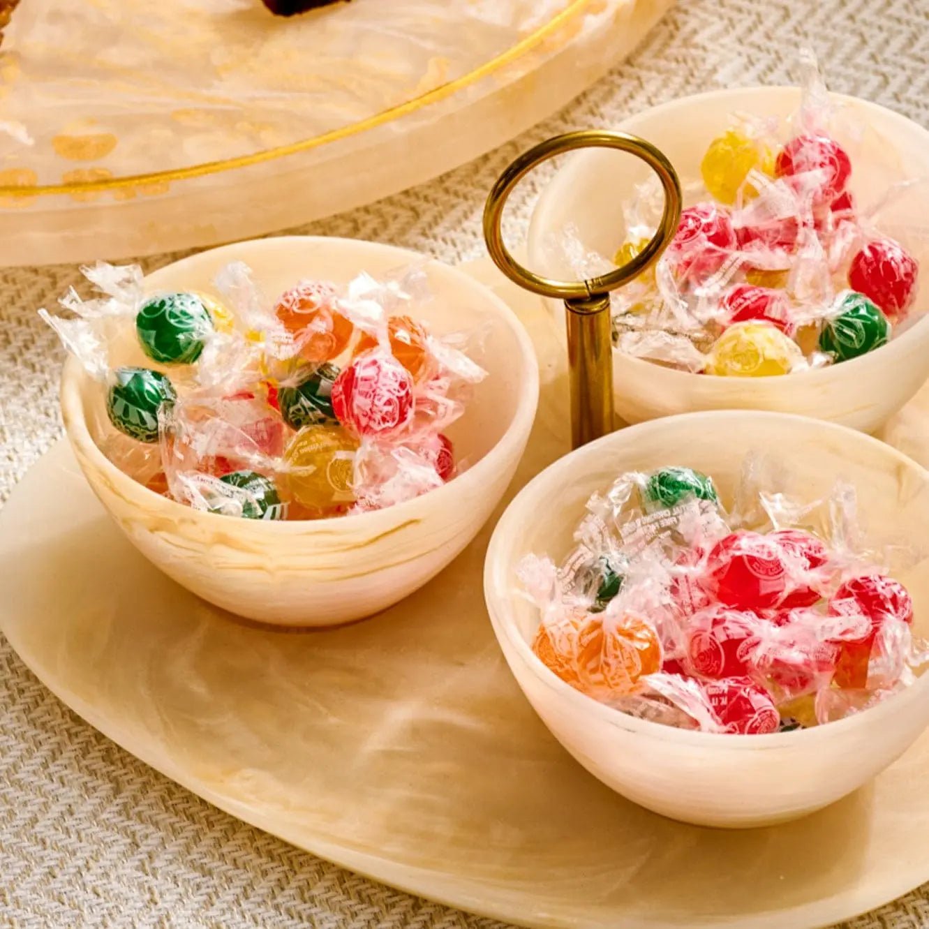Resin Round Dip Bowl Set