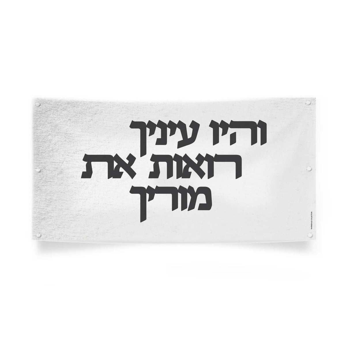 Vehayu Einecha )והיו עיניך רואות את מוריך) Vinyl Sukkah Decoration