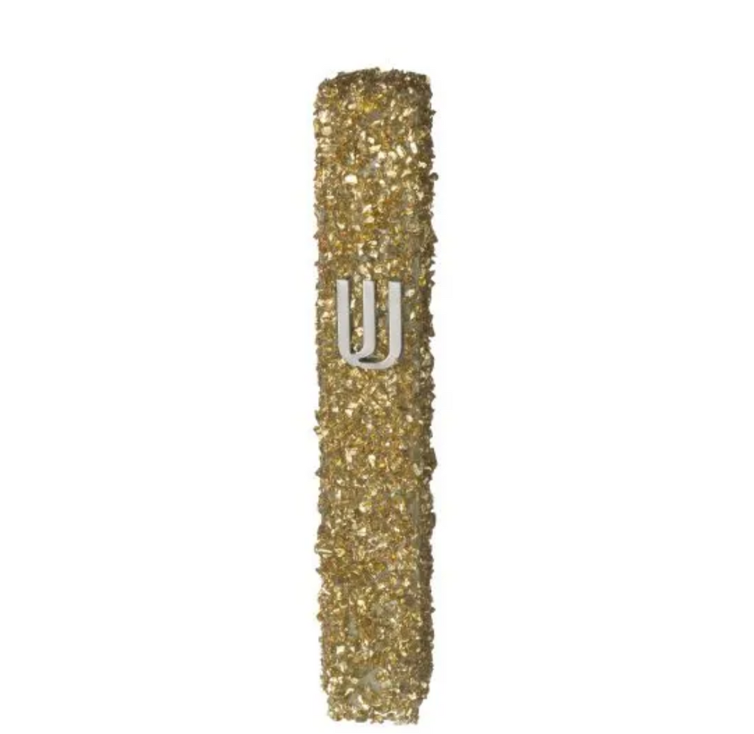 Mezuzah-gold glass 20CM