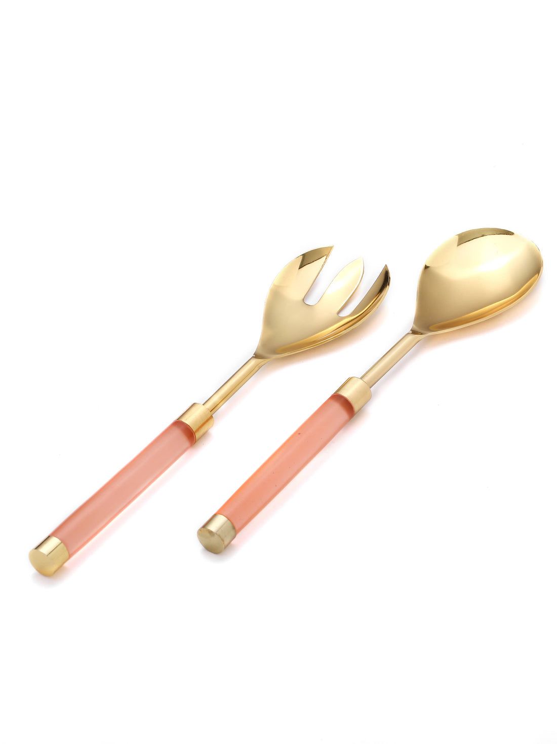 Metal &amp; Resin Salad Server 2- Piece Set