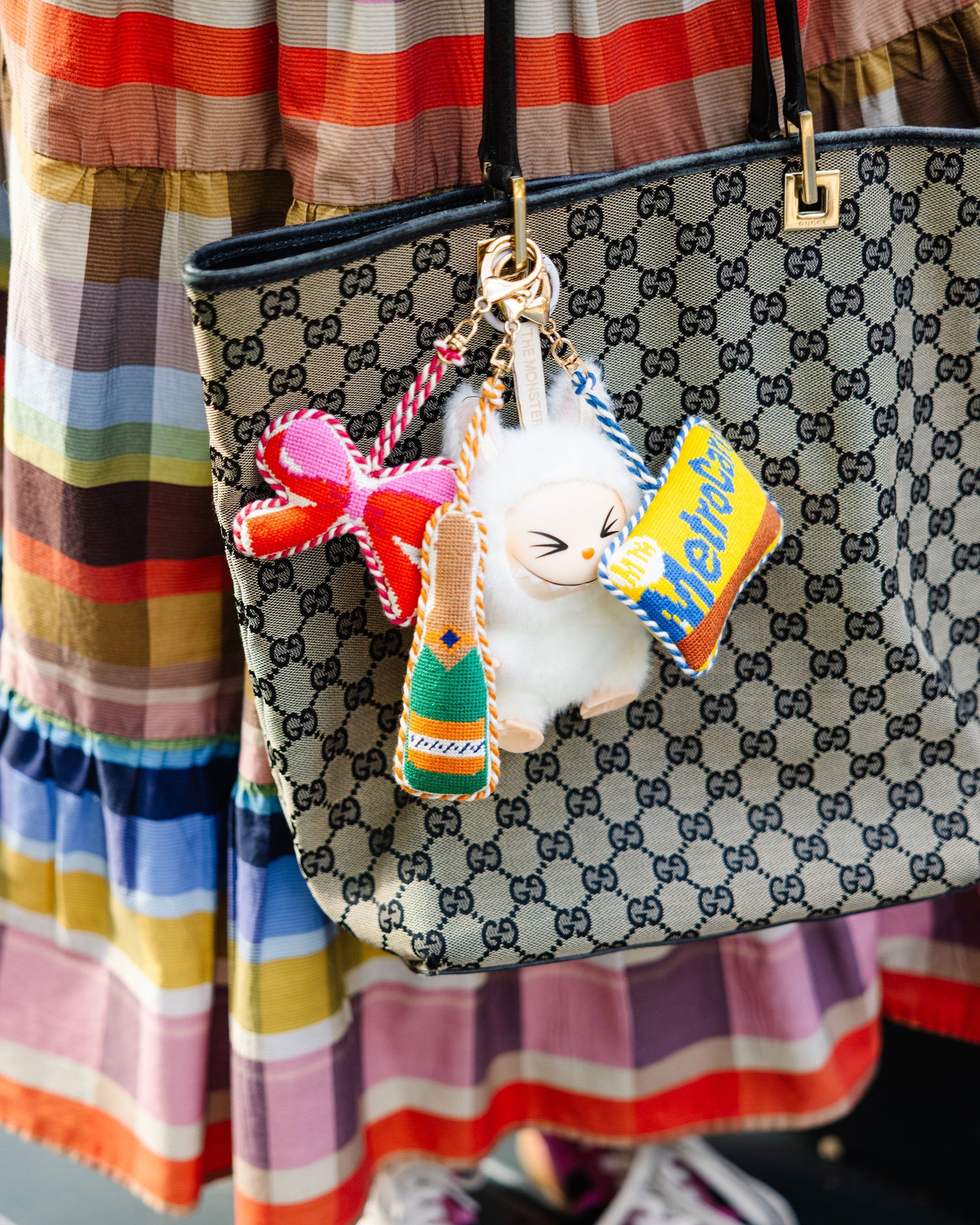 Champagne Bottle - Bag Charm