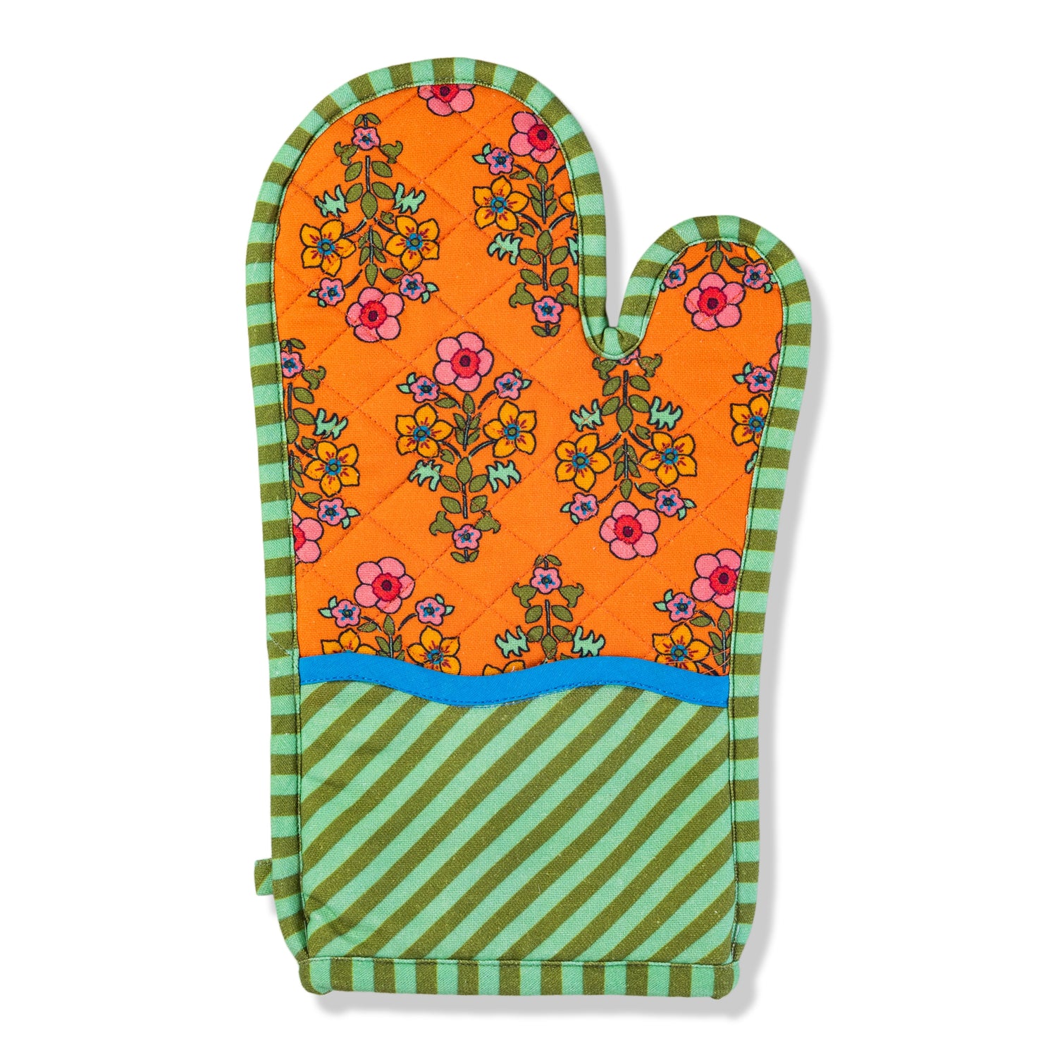 Orange Pot Holder &amp; Oven Mitt