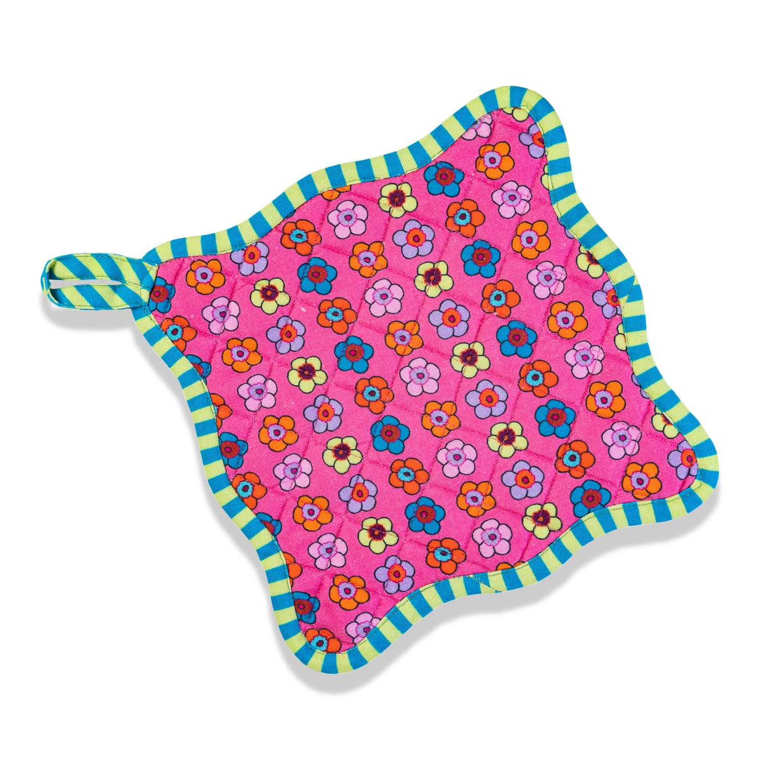Pink Pot Holder &amp; Oven Mitt