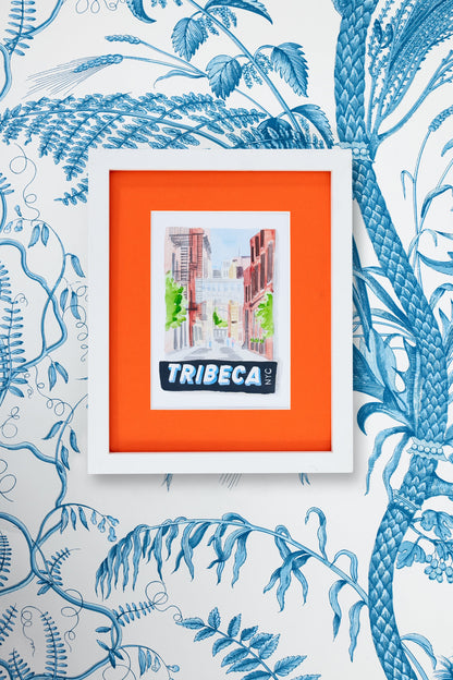 Tribeca NYC Matchbook Art Print