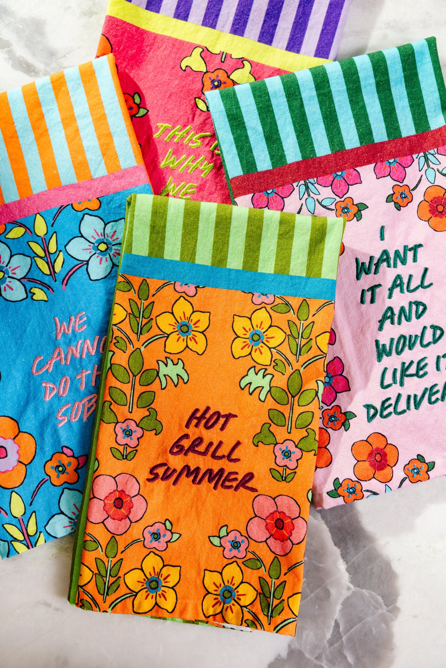 Grill Summer Dish Towel