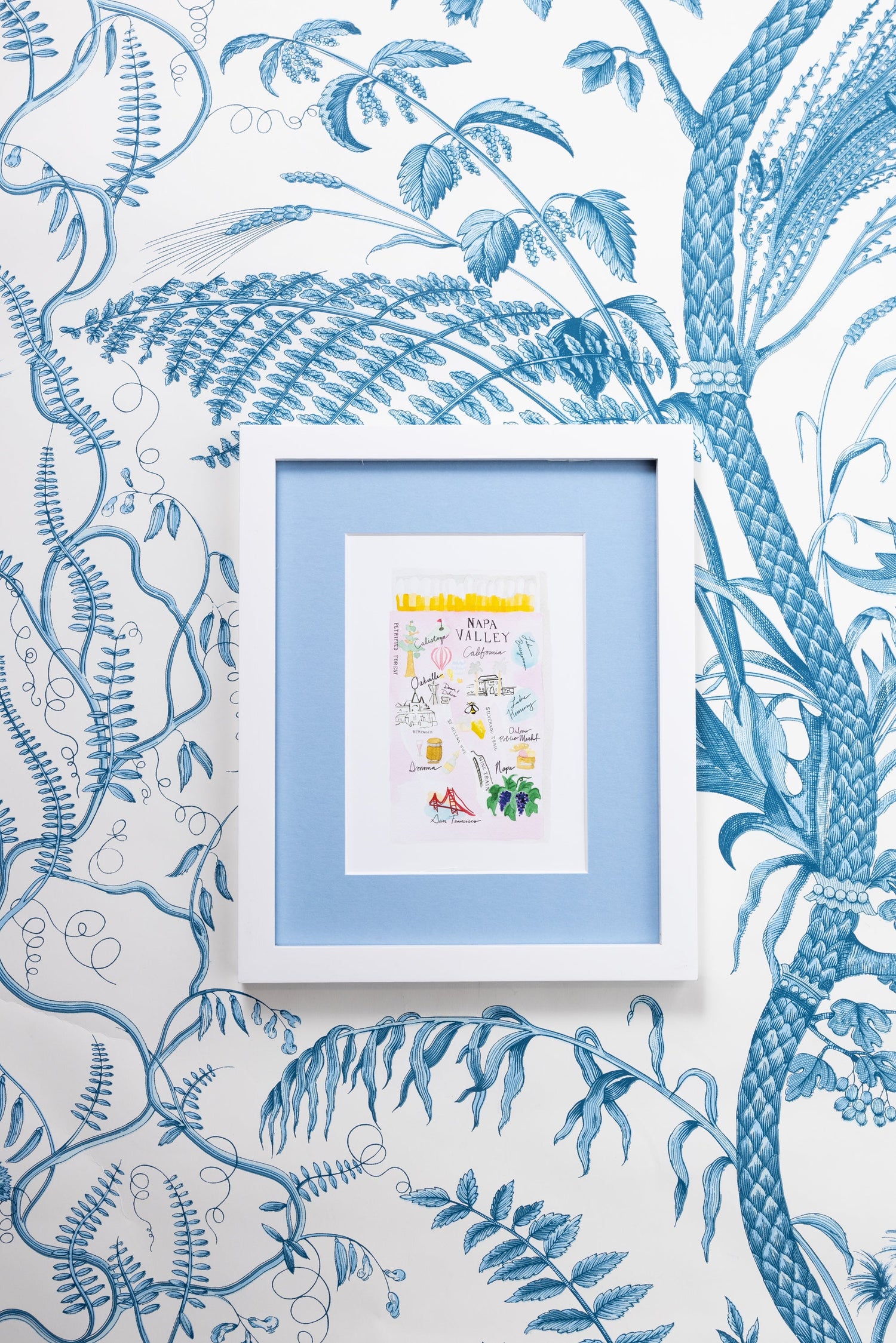 Napa Valley Matchbook Art Print