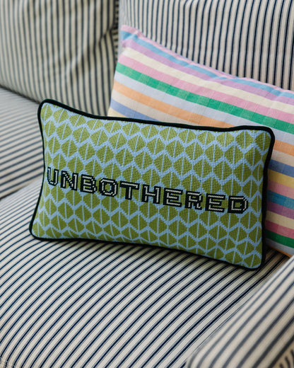 Unbothered Needlepoint Pillow