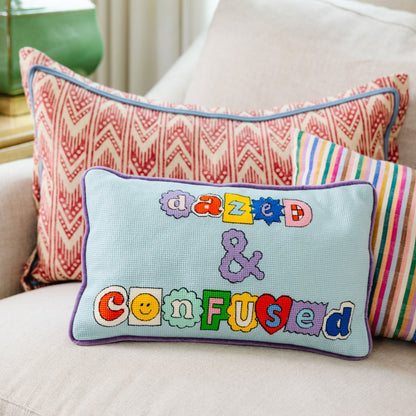 Dazed &amp; Confused Needlepoint Pillow