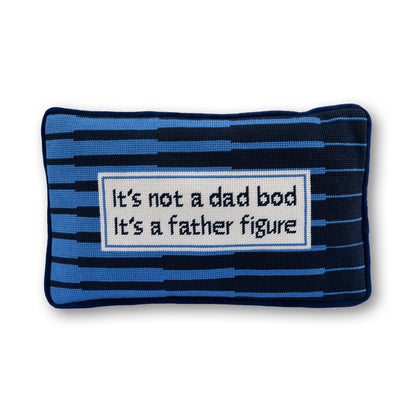 Father Figure Needlepoint Pillow