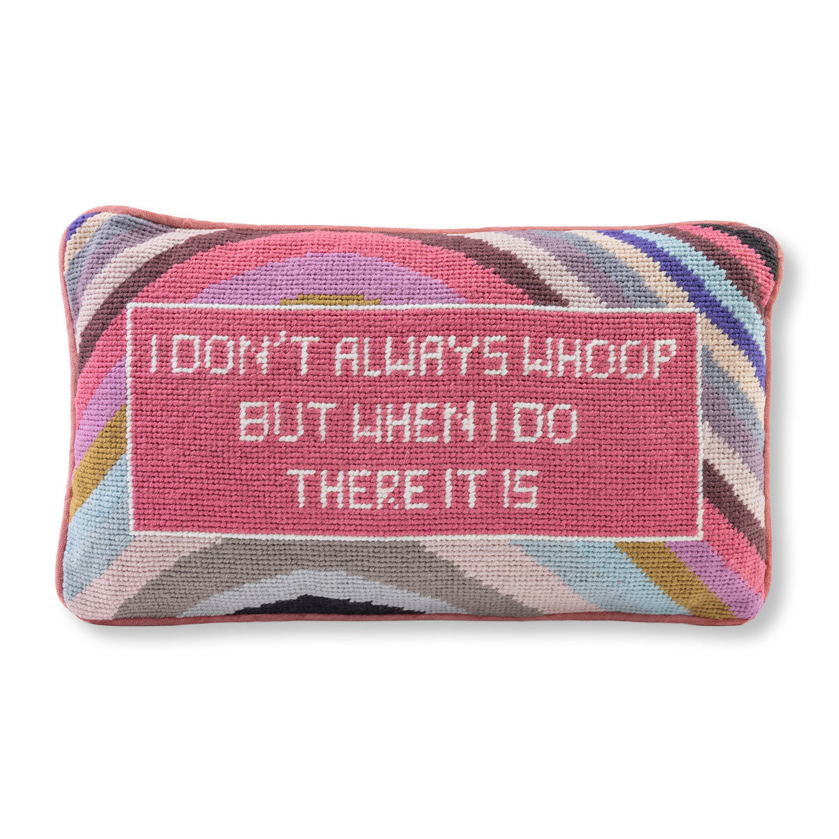 Whoop There It Is Needlepoint Pillow