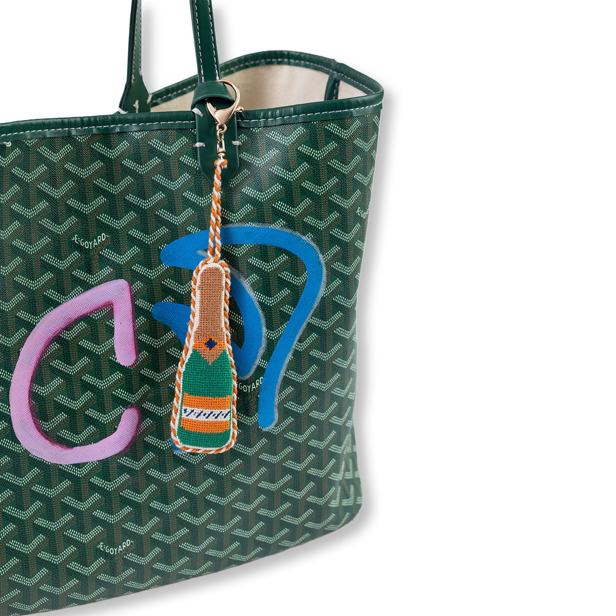 Champagne Bottle - Bag Charm