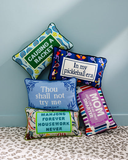 Try Me Needlepoint Pillow