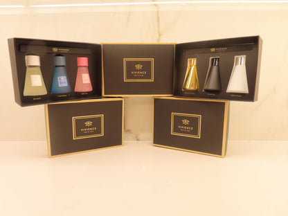 S/3 Diffusers- White/Black/Gold - Assorted Scents