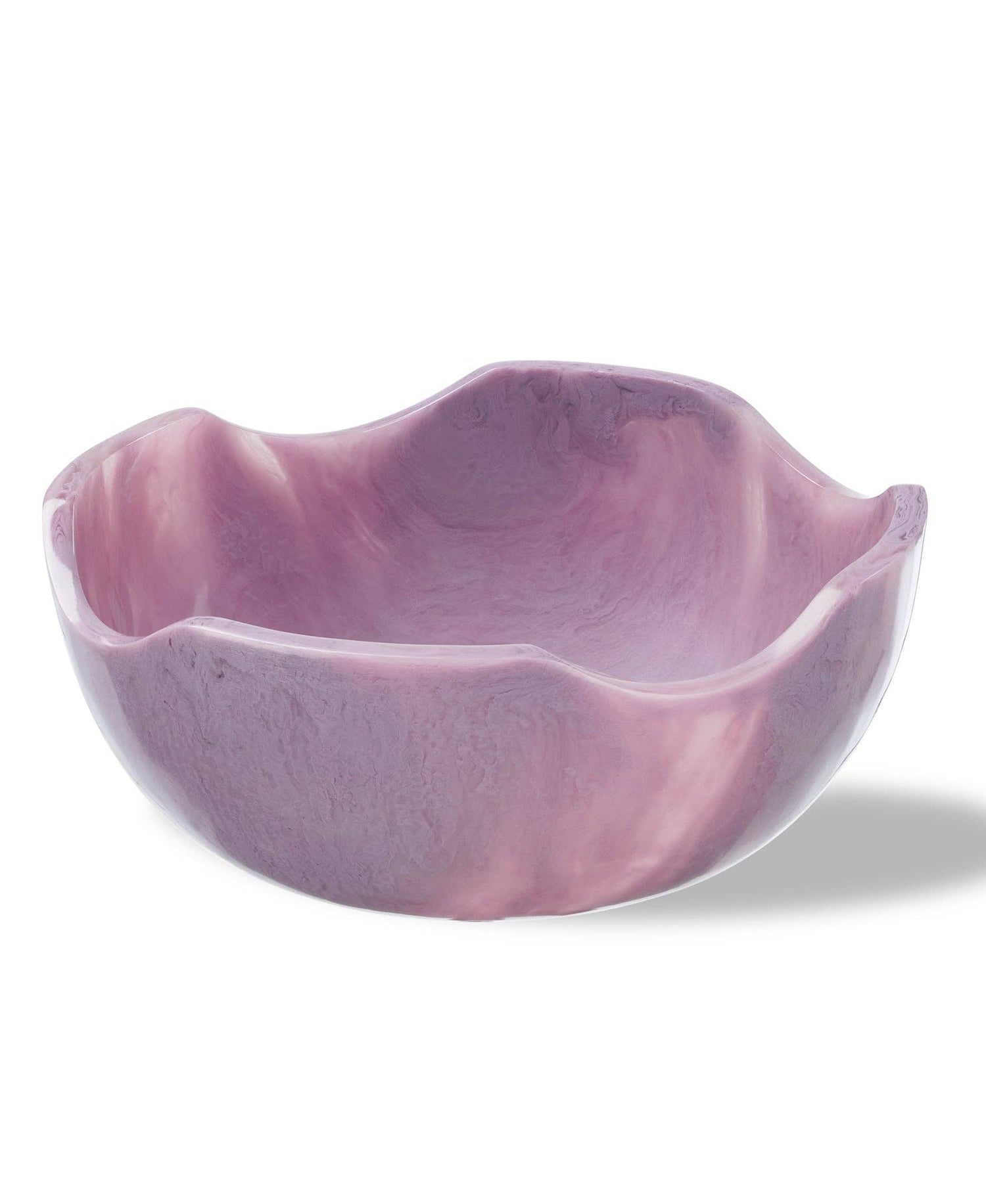 Wavy Resin Bowl: Purple / Large 13&