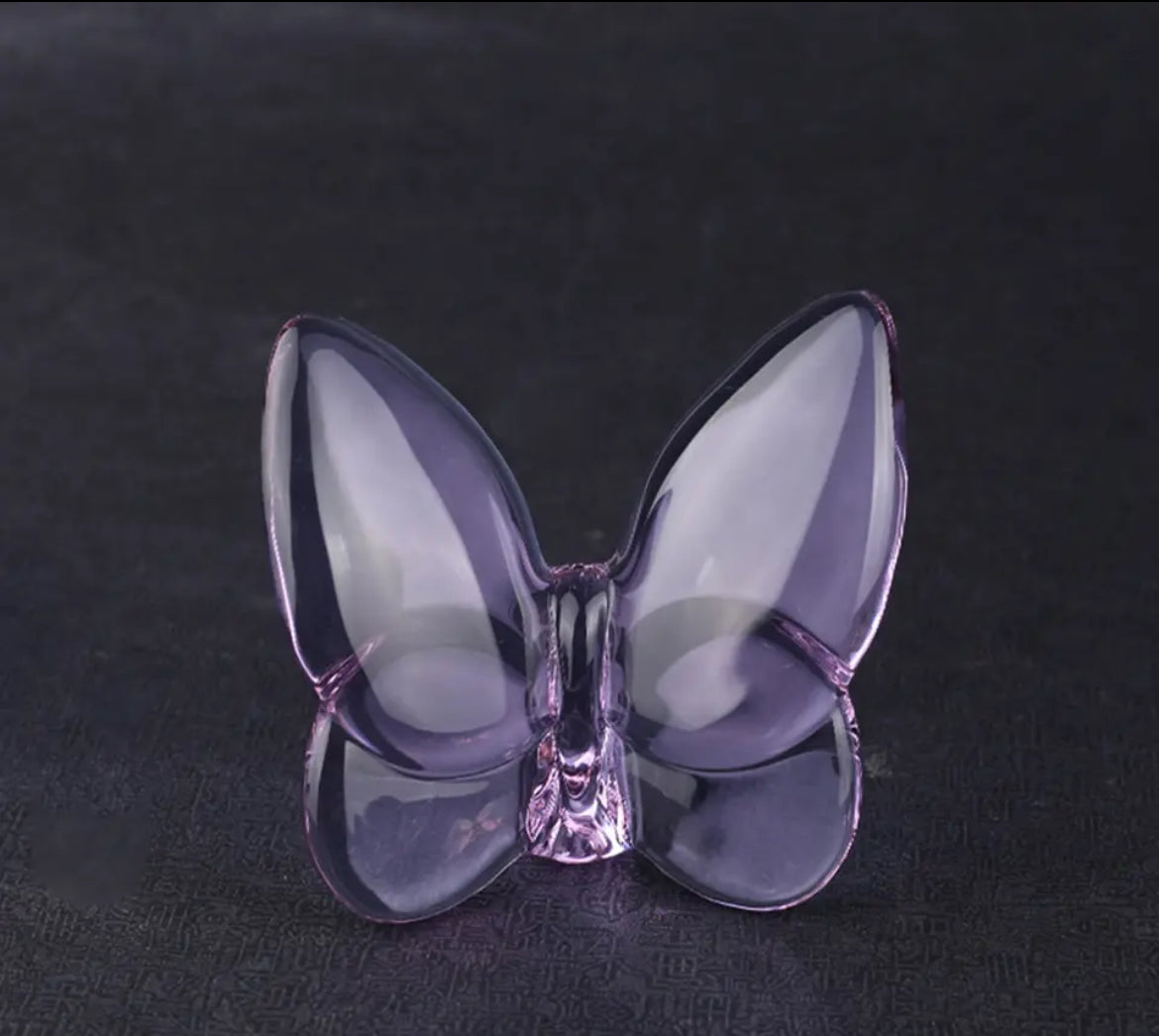 Butterfly decor glass