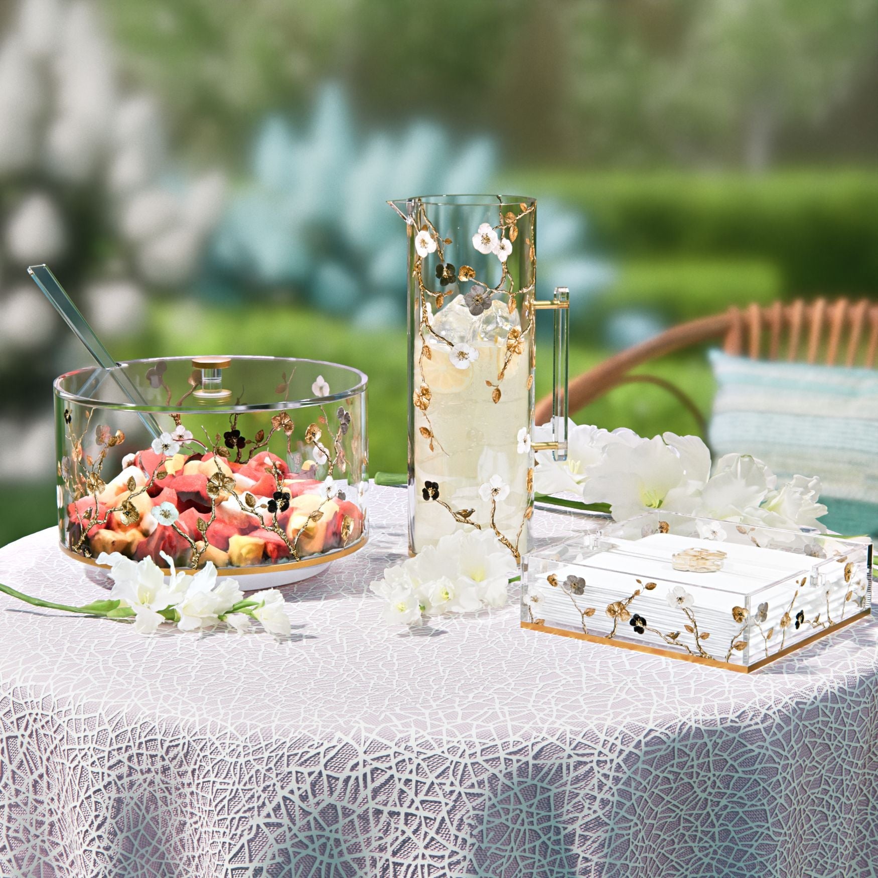 Ornate Garden Salad Bowl