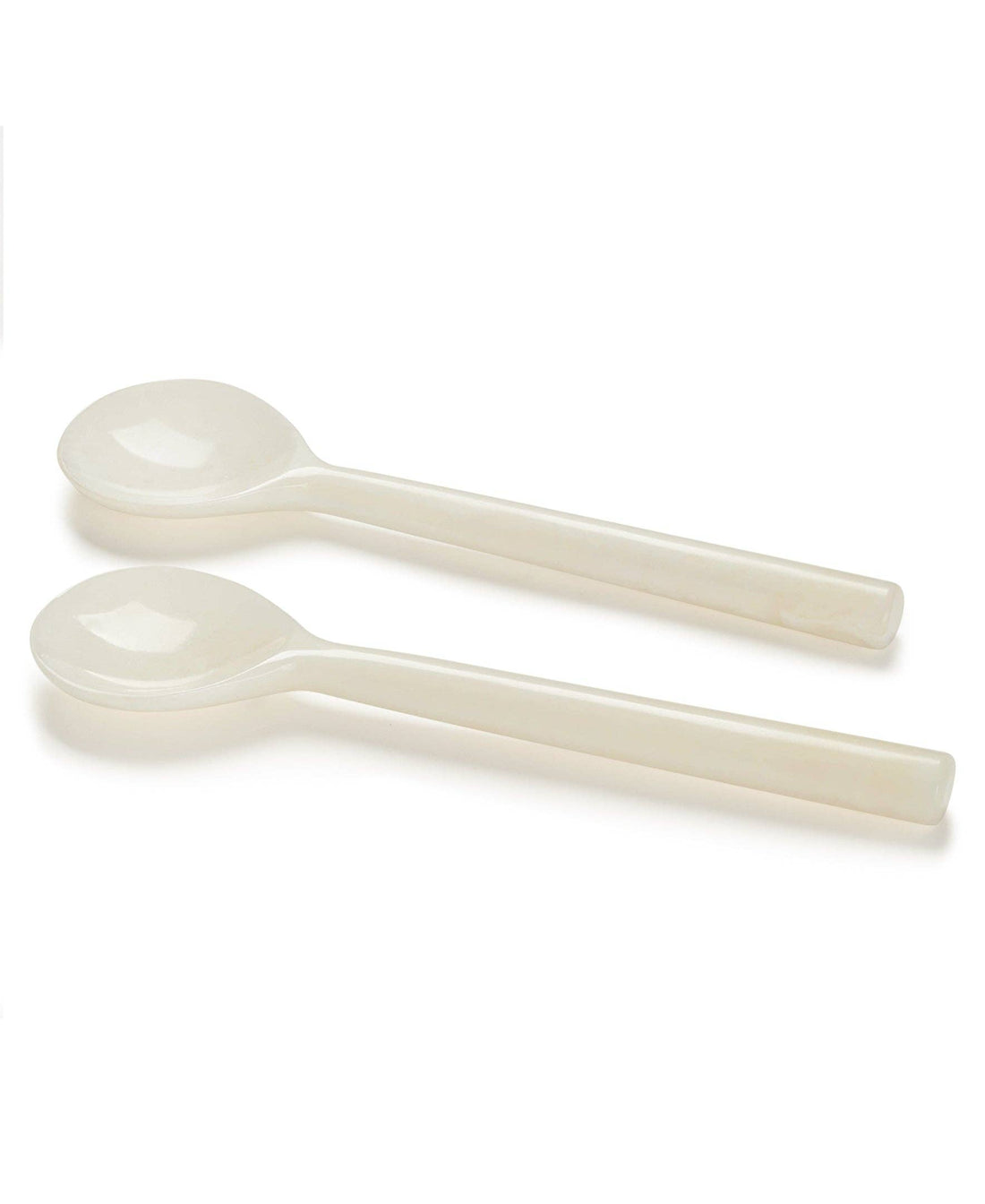 Resin Spoon Set, 2 Pack: White