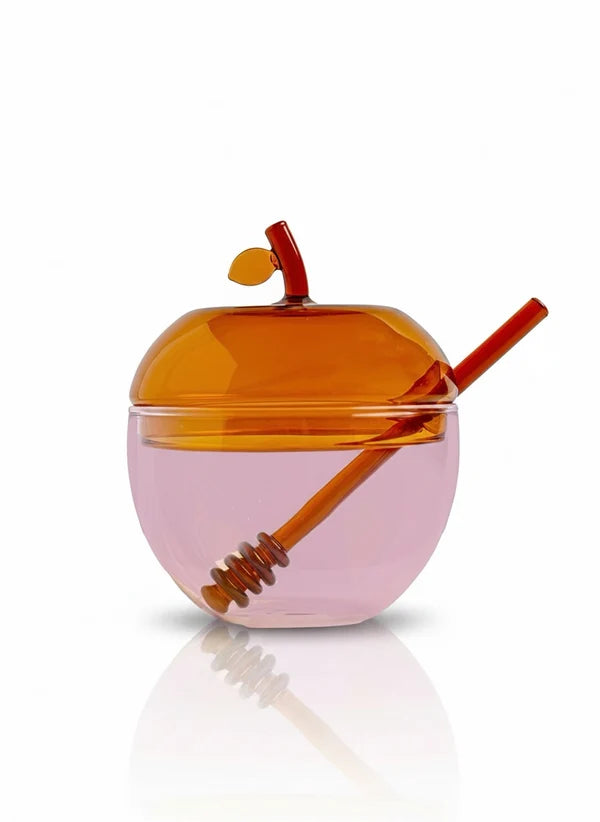 Pink &amp; Amber Large Honey Dish