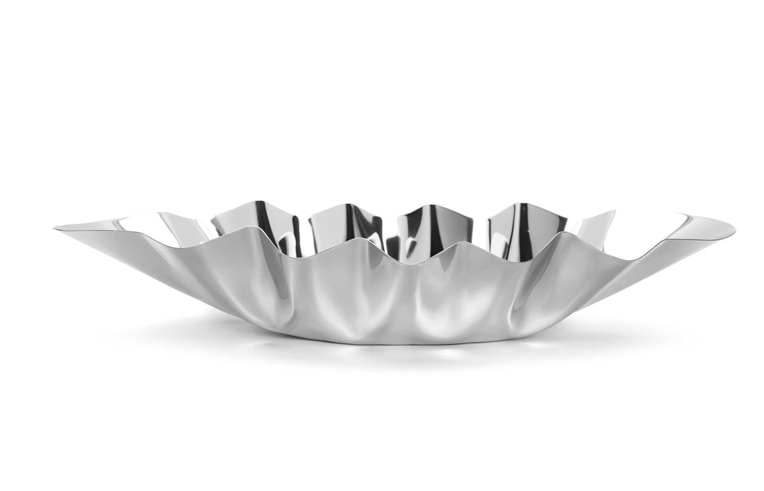 Stainless Steel Oval Bowl - 15.75&quot;L